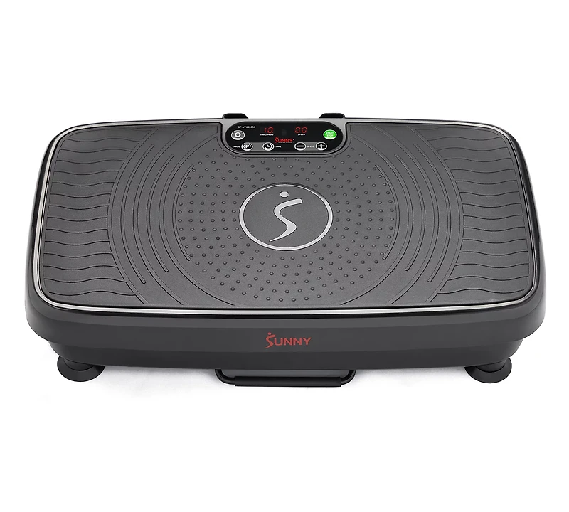Sunny Health & Fitness Vibration Platform Machine with Resistance Bands