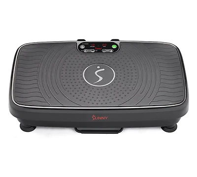 Sunny Health & Fitness Vibration Platform Machine with Resistance Bands