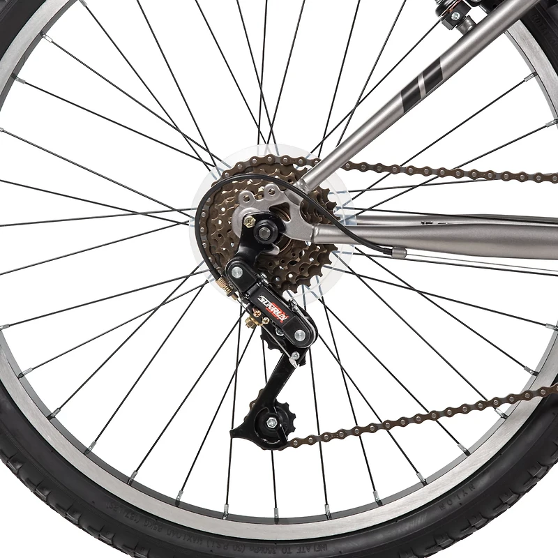 Huffy Boys' 24 in Granite 15-Speed Mountain Bike