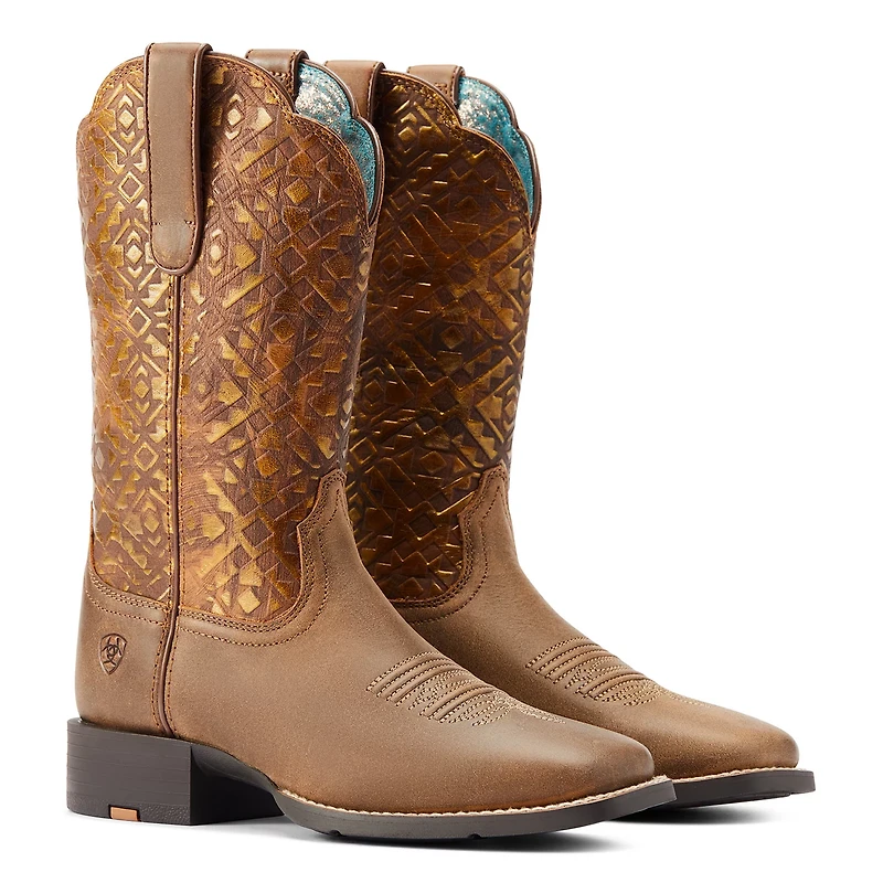 Ariat Women's Round Up Wide Square Toe Western Boots
