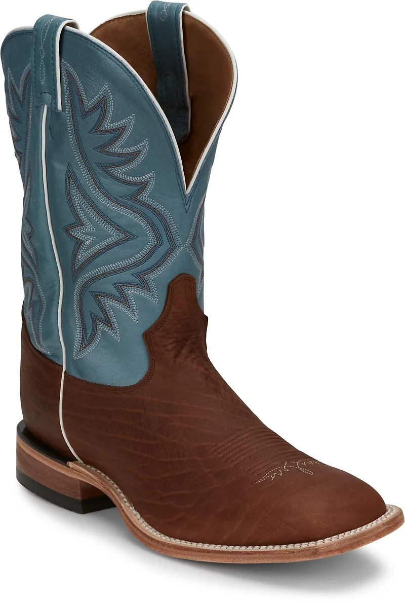 Tony Lama Men's Pecan Bison Americana Western Boots