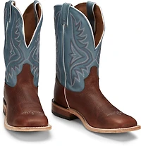 Tony Lama Men's Pecan Bison Americana Western Boots