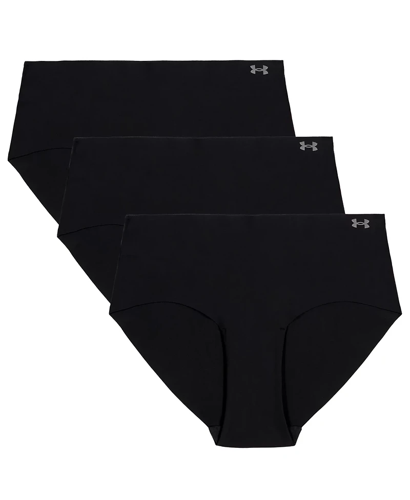 Under Armour Women's Pure Stretch No Show Hipster Underwear 3-Pack