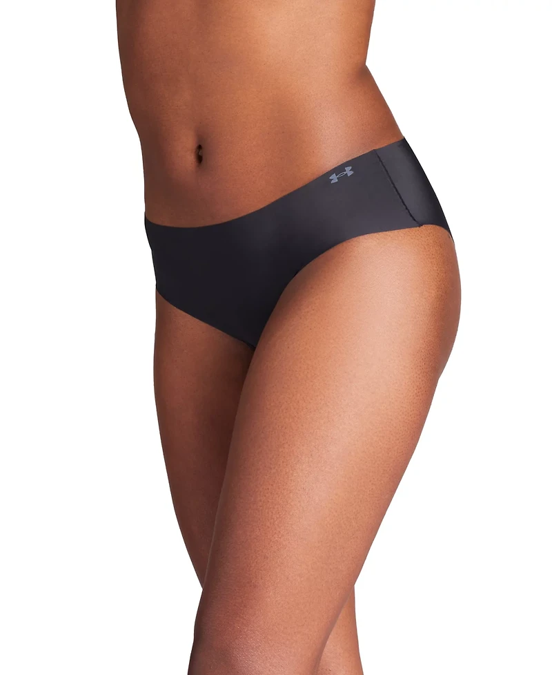 Under Armour Women's Pure Stretch No Show Hipster Underwear 3-Pack