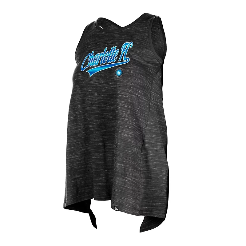 5th  Ocean by New Era Charlotte FC Athletic Cross Back Tank Top
