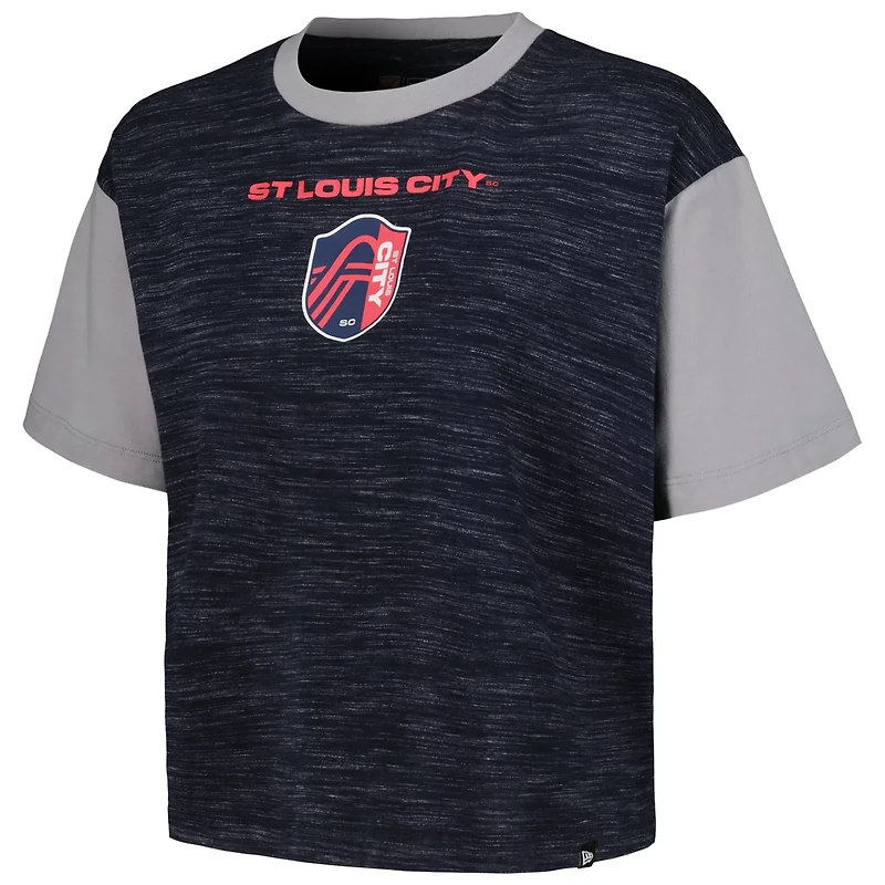 5th  Ocean by New Era St Louis City SC Athletic Cross Back Cropped T-Shirt