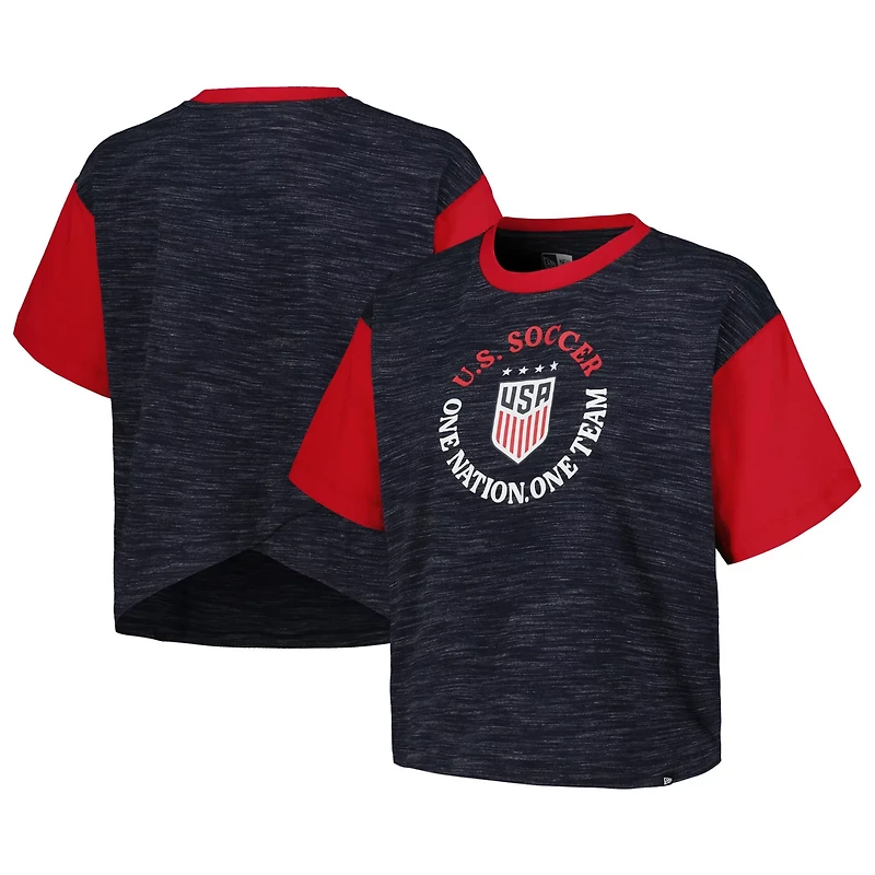5th Ocean by New Era USWNT Athletic Cross Back Cropped T-Shirt