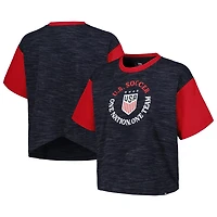 5th  Ocean by New Era USWNT Athletic Cross Back Cropped T-Shirt