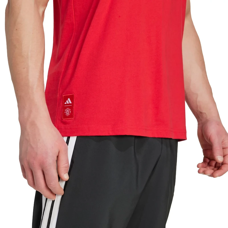 adidas Manchester United Three-Stripe Wordmark T-Shirt