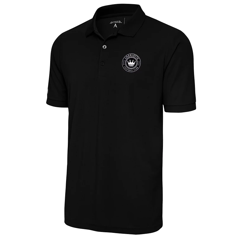 Antigua Charlotte FC Brushed Metallic Logo Big Tall Legacy Polo