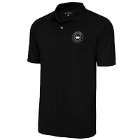 Antigua Charlotte FC Brushed Metallic Logo Big  Tall Legacy Polo