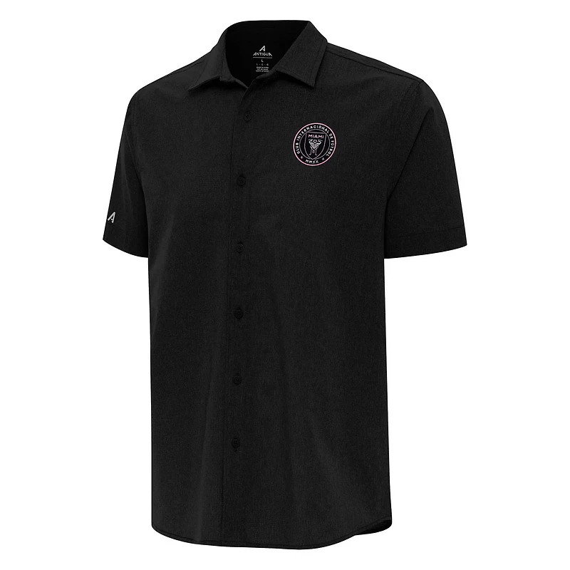 Antigua Inter Miami CF Activate Woven Button-Up Shirt