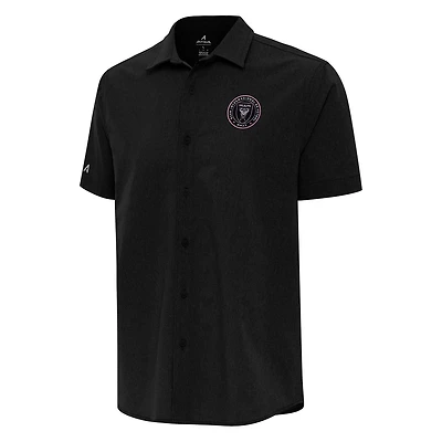 Antigua Inter Miami CF Activate Woven Button-Up Shirt