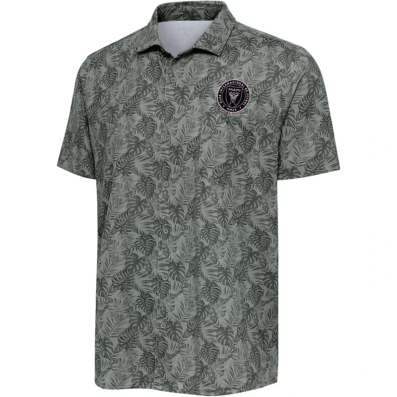 Antigua Inter Miami CF Tampa Button-Up Shirt