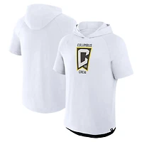 Fanatics Columbus Crew Hat Trick Stadium Slub Raglan Short Sleeve Pullover Hoodie