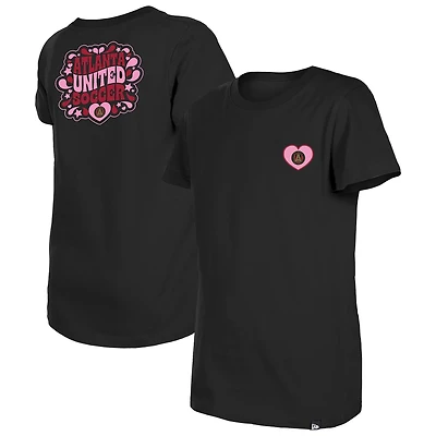 Girls Youth New Era Atlanta United FC Bubble Heart T-Shirt