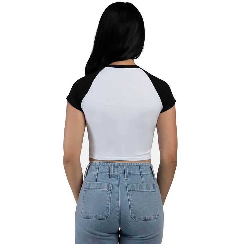 Hype and Vice Inter Miami CF Homerun Cropped Raglan T-Shirt