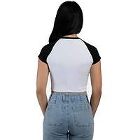 Hype and Vice Inter Miami CF Homerun Cropped Raglan T-Shirt