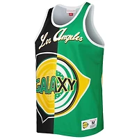 Mitchell  Ness Green LA Galaxy Sublimated Split Logo Tank Top
