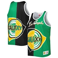 Mitchell  Ness Green LA Galaxy Sublimated Split Logo Tank Top