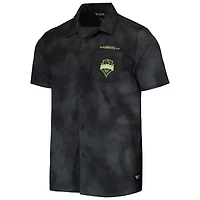 The Wild Collective Seattle Sounders FC Abstract Cloud Button-Up Shirt