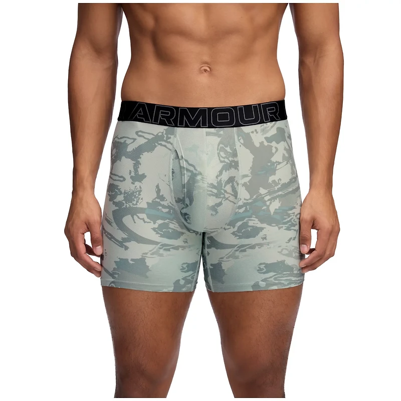 Under Armour Men's Novelty Performance Tech 6 in Boxer Briefs 3-pack