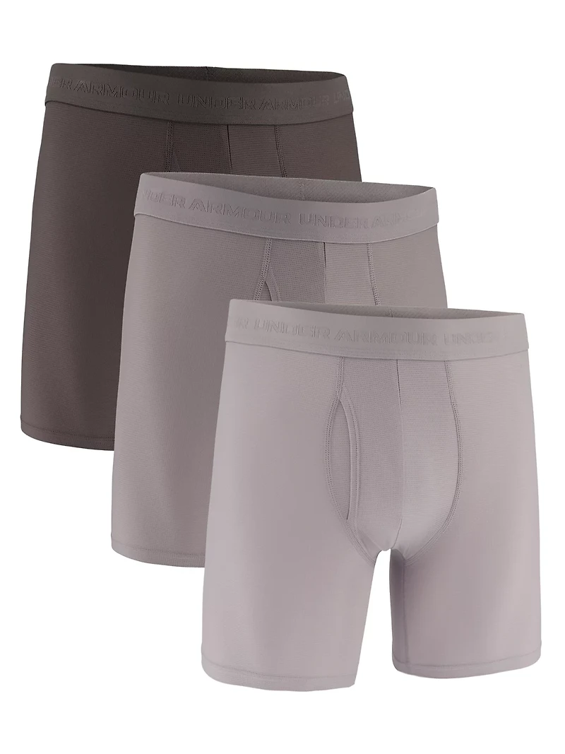 Under Armour Men's Performance Tech Mesh+ Solid Briefs 3-Pack