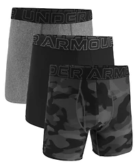Under Armour Men’s Performance Tech Novelty 6 Boxer Briefs 3-Pack