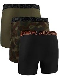 Under Armour Men’s Performance Tech Novelty 6 Boxer Briefs 3-Pack