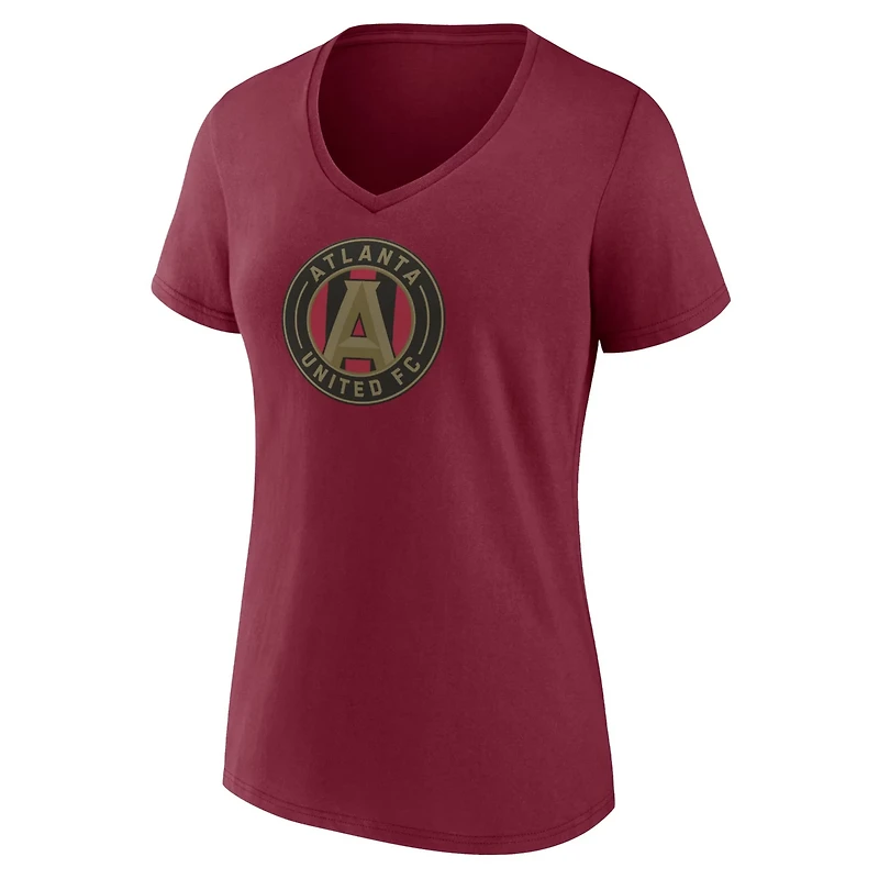 Wo Fanatics Atlanta United FC Logo V-Neck T-Shirt