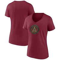 Wo Fanatics Atlanta United FC Logo V-Neck T-Shirt