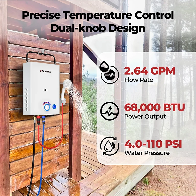 CampLux Portable Tankless Water Heater
