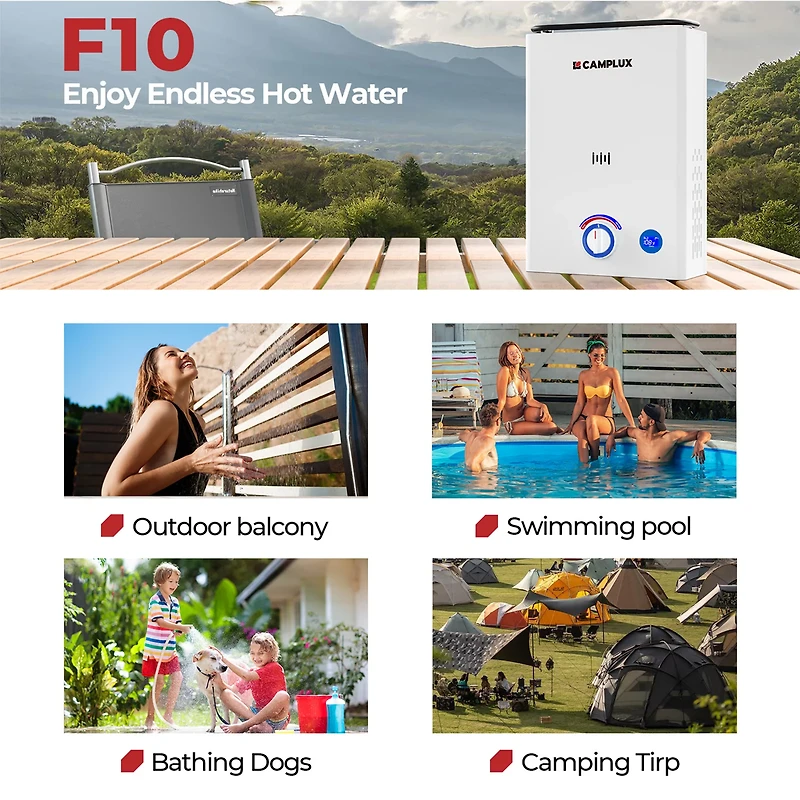 CampLux Portable Tankless Water Heater