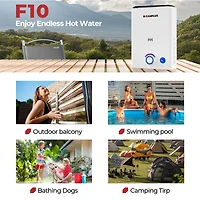 CampLux Portable Tankless Water Heater