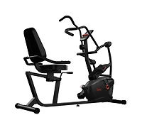 Sunny Health & Fitness Smart Magnetic Resistance Dual Action Recumbent Elliptical Trainer with Bluetooth