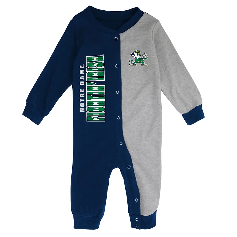 /Heather Gray Notre Dame Fighting Irish Halftime Two-Tone Sleeper
