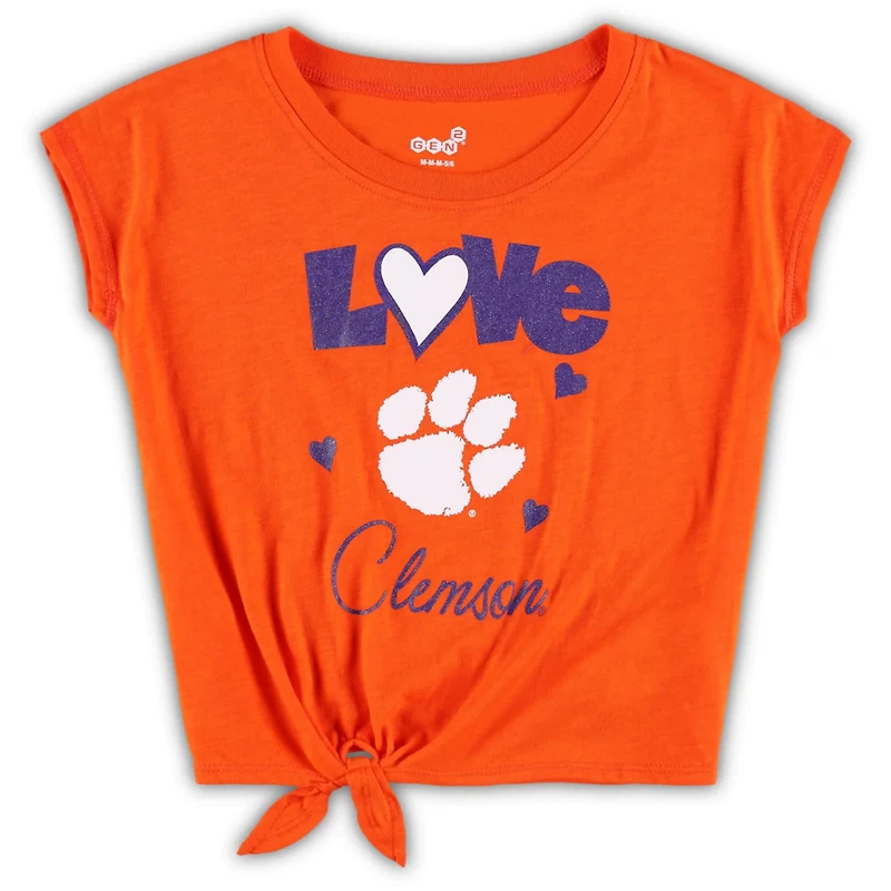 /Purple Clemson Tigers Forever Love Team T-Shirt  Leggings Set