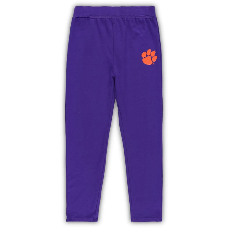 /Purple Clemson Tigers Forever Love Team T-Shirt  Leggings Set