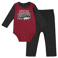 Arkansas Razorbacks Double Up Long Sleeve Bodysuit  Pant Set