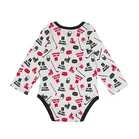 Carolina Hurricanes Quick Learner Long Sleeve Bodysuit