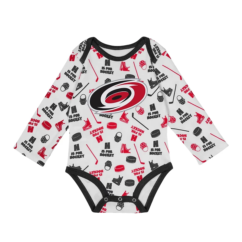 Carolina Hurricanes Quick Learner Long Sleeve Bodysuit