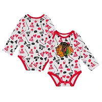 Chicago Blackhawks Quick Learner Long Sleeve Bodysuit