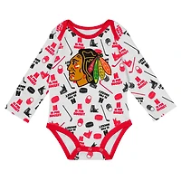 Chicago Blackhawks Quick Learner Long Sleeve Bodysuit