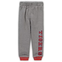 Colosseum Heathered Gray Clemson Tigers Poppies Hoodie and Sweatpants Set