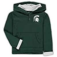 Colosseum Heathered Gray Michigan State Spartans Poppies Hoodie and Sweatpants Set