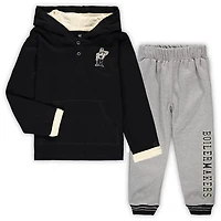 Colosseum Heathered Gray Purdue Boilermakers Poppies Hoodie and Sweatpants Set