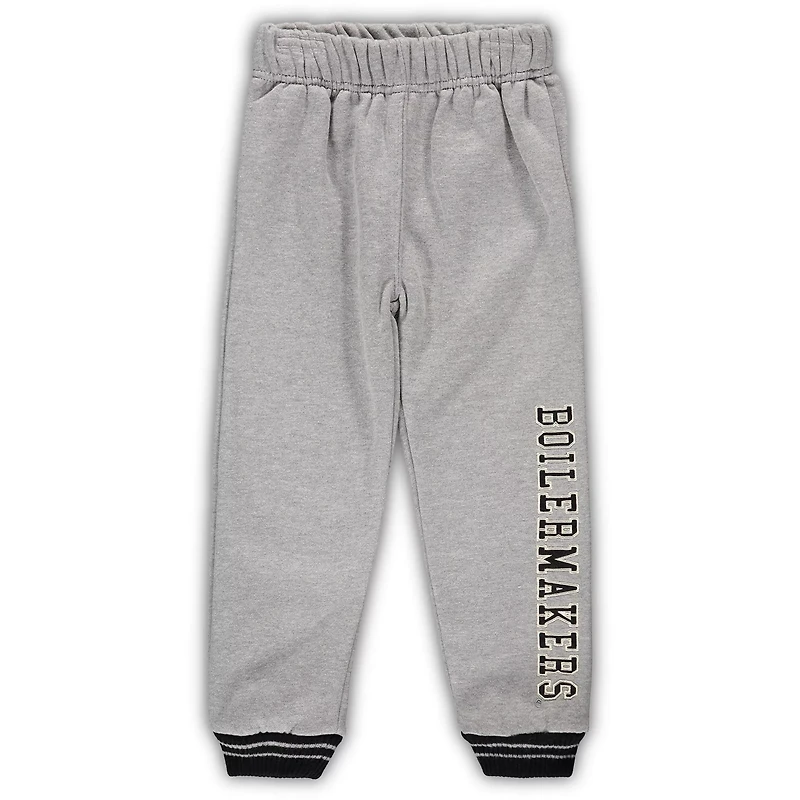 Colosseum Heathered Gray Purdue Boilermakers Poppies Hoodie and Sweatpants Set
