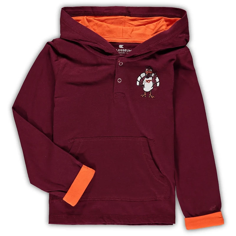 Colosseum Heathered Gray Virginia Tech Hokies Poppies Hoodie and Sweatpants Set