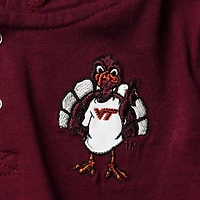 Colosseum Heathered Gray Virginia Tech Hokies Poppies Hoodie and Sweatpants Set