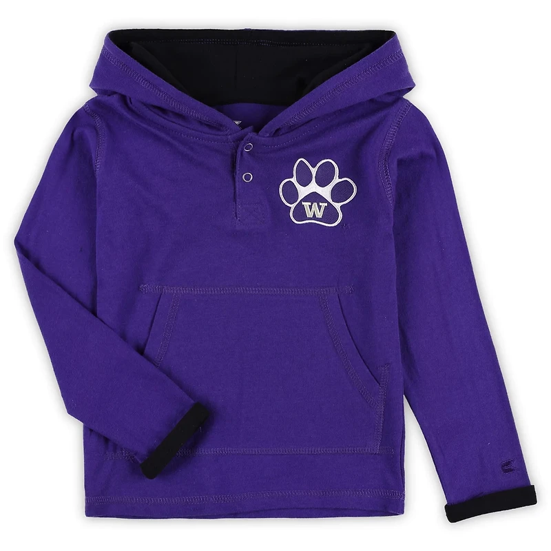 Colosseum Heathered Gray Washington Huskies Poppies Pullover Hoodie and Sweatpants Set